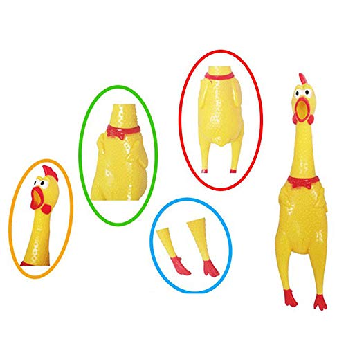 U-M Gritando pollo divertido grito de pollo juguete vocal juguete para mascotas para niños o adultos, 1 unids