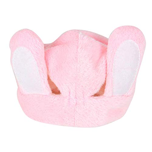 UKCOCO Disfraz de Gato Adorable Sombrero de Orejas de Conejo para Perros, Tocado para Mascotas, Gorro Decorativo para Fiestas, Accesorio para Fotos para Cachorros de Perro (Pink- M)