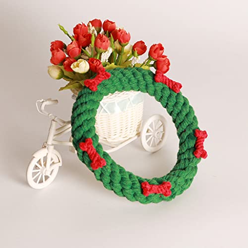 unknows 5 Pcs Christmas Theme Dog Chew Toy Rope Body Interactive for Puppy Breed Reducing Bore Dog Chew Toys for Puppy Home Gift Puppy Teething Toys