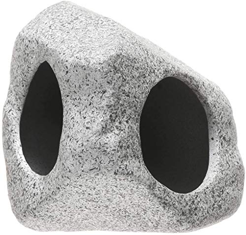 Uotyle - Cueva de cerámica, decoración de acuario, cueva de cerámica, cíclidos, camarones, cueva de peces, cuevas, ornamentos para peces para descansar, ocultar y jugar, color gris