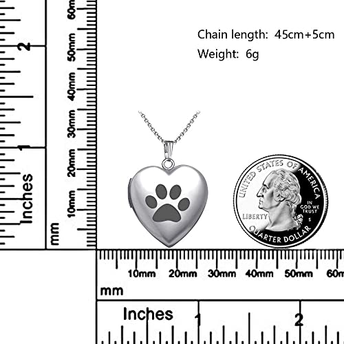 Urna Cenizas Funeral Collar Con Colgante De Caja Pequeña De Pata De Perro, Puede Colgar Imágenes, Fotos De Amor, Colgante De Caja Pequeña, Colgante De Collar De Cristal, Regalo De Cumpleaños-Dog_