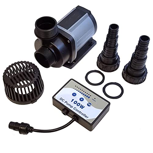 Variable Flow DC Aquarium Pump Marine Freshwater Controllable Pump Jet Pumps Submersible Water Pump Boat Bilge Pump (Color : Black Power : DCS12000) (Black DCS1200)
