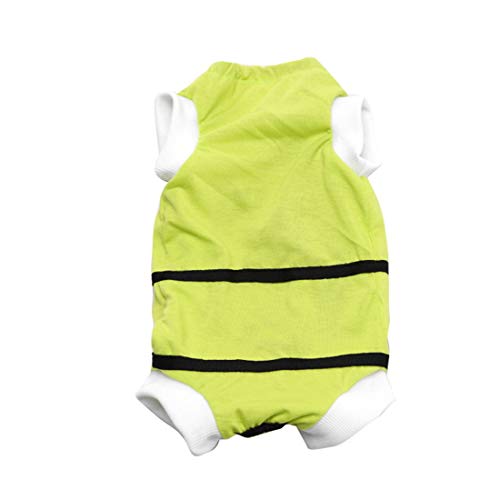VICTORIE Mascotas Trajes de recuperación quirúrgica Ropa Chaleco de recuperación pequeños Gatos y Perros Verde S