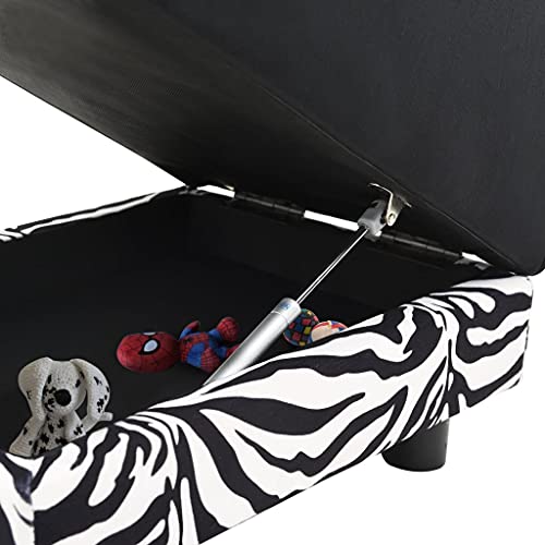 vidaXL Sofá para Perros Cama Mascotas Almacenamiento Gato Animales Pequeños Suave Grueso Acolchado Antideslizante Felpa Negro 57x34x36 cm