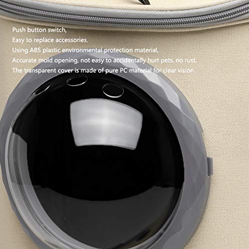 WINON Ventana Transpirable Cápsula Espacial Astronauta Burbuja Bolsa de Viaje de Transporte Que lleve el Gato pequeño Perro del morral del Portador del Animal doméstico Mochila Perro Mochila Ga
