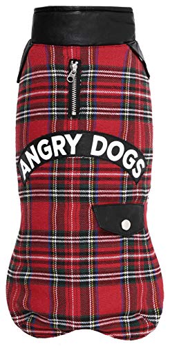 Wouapy 728328 Abrigo para Perros, Talla 28, Escocés