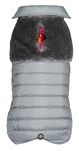 Wouapy - Abrigo Suede Gris de Wouapy, Talla 26, Protege a su Perro de Las Intemperies para Perro