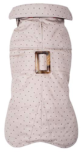 Wouapy – Abrigo «Trench Beige» de Wouapy, Talla 30, Protege a tu Perro de Las Intemperias para Perro.