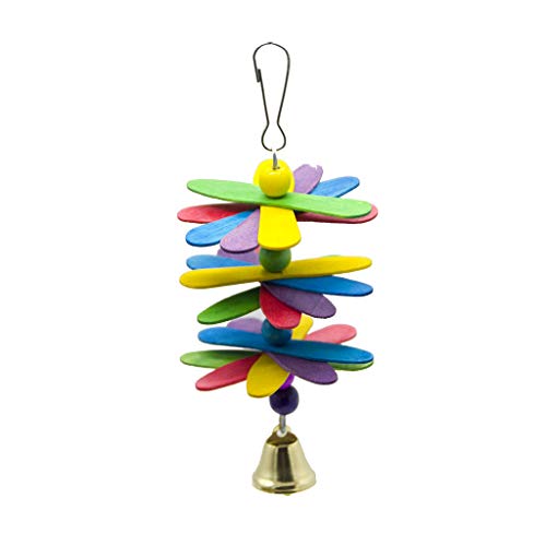 WT-DDJJK Juguetes para pájaros Flower Power Bird Toy Parrot Cage Toys Cockatiel parrotlet jaulas