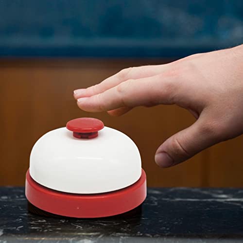WUSHUN Campana de Servicio al Cliente Campana de Entrenamiento para Orinal para Mascotas para Perros, Gatos, Cachorros, Campana de Llamada de Metal con botón Grande, Robusto y Duradero Juguete
