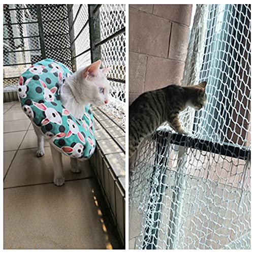 WYYZH Red de Cuerda de Nailon Red de Escalada Duradera Anti-caída Anti-Cat Net Red de Escalada para Exteriores per Niños Foto Red de Decoración de Pared Color : 3cm Mesh, Size : 1x10m(3x33ft)