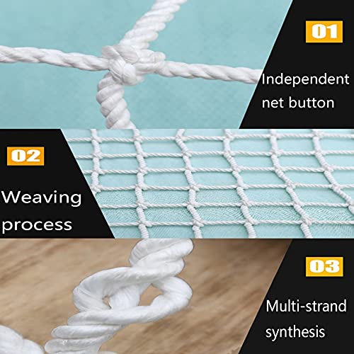 WYYZH Red de Cuerda de Nailon Red de Escalada Duradera Anti-caída Anti-Cat Net Red de Escalada para Exteriores per Niños Foto Red de Decoración de Pared Color : 3cm Mesh, Size : 2x5m(7x16ft)