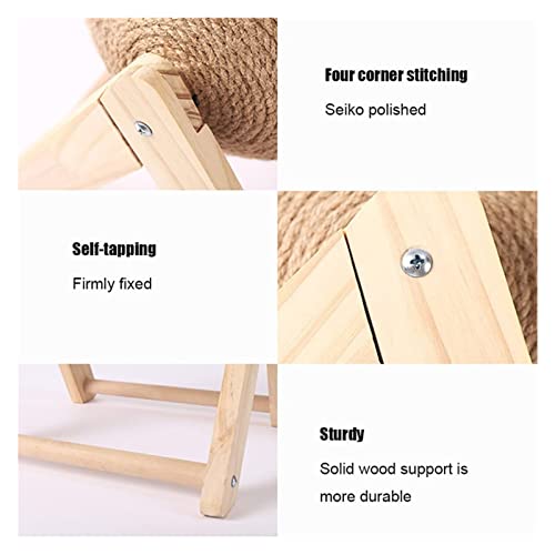 xczbb árbol de Gato Gato de Madera rasguño Post Ball Toy Cat Scratcher SSISAL Cuerda Gatos Juguetes Muebles de Pet Muebles Suministros Cat Accesorios Cat Torre Cat Tree Juguetes de Peluche