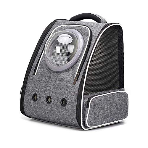 XJZKA Transportín para Mascotas, Gato, Perro, Cachorro, Viaje, Senderismo, Camping, transportador para Mascotas, Mochila, cápsula Espacial, diseño de Burbujas, Impermeable, Bolso de Mano
