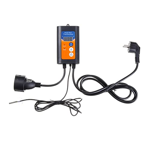 yaohuishanghang Calefacción de Perros 1000W Reptile Calefacción Termostato Planta Plantación de Pet Serving Temperatura Controlador de Temperatura para los Gatitos Cachorros