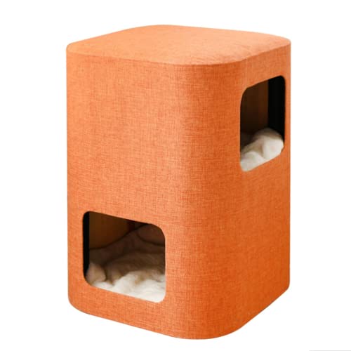 YMXWFC Árbol multifunción para Gatos, Silla y Nido para Gatos 2 en 1, Torre de Actividades para Gatos al costado con Tablero de Agarre de sisal y tapetes Lavables