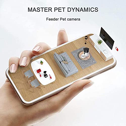 YTBLF Alimentador automático de Mascotas, 4L Remote Smart Video + Mobile App + Voice + Regular Quantitative Cat and Dog Feeder