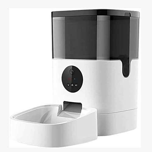 YTBLF Alimentador automático de Mascotas, 4L Remote Smart Video + Mobile App + Voice + Regular Quantitative Cat and Dog Feeder