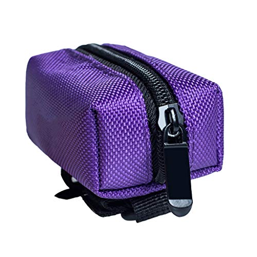 Yushu - Bolsa biodegradable portátil para caca de perro, bolsa dispensadora para mascotas cachorro, organizador de bolsas de basura
