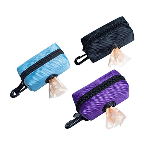 Yushu - Bolsa biodegradable portátil para caca de perro, bolsa dispensadora para mascotas cachorro, organizador de bolsas de basura