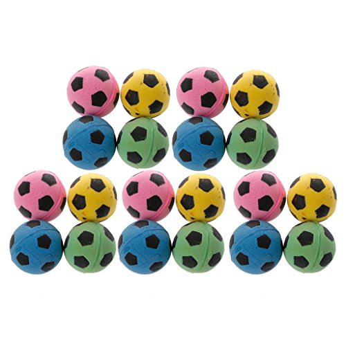 Yyooo - 20 pelotas de goma EVA para gatos de espuma para mascotas, juguete para arañar gatos, adecuado para entrenar el ejercicio de gato, interacción