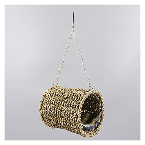 YZERTLH Jaula Pajaros Birdcage Fibra Natural Acogedora Cría de Descanso, Lugar para pájaros Proporciona Refugio del escondite de pájaros de Clima frío Jaulas para Pajaros