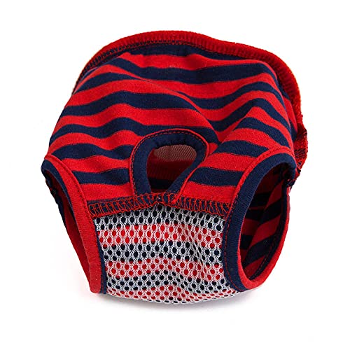 ZNYLX Pañales Lavables para Perras Pañales para Perro Sanitarios Fisiológicas 2 Piezas Mujer Mascota Perro Cachorro Pañal Pantalones Fisiológico Sanitario Corto Pañal Ropa Interior L